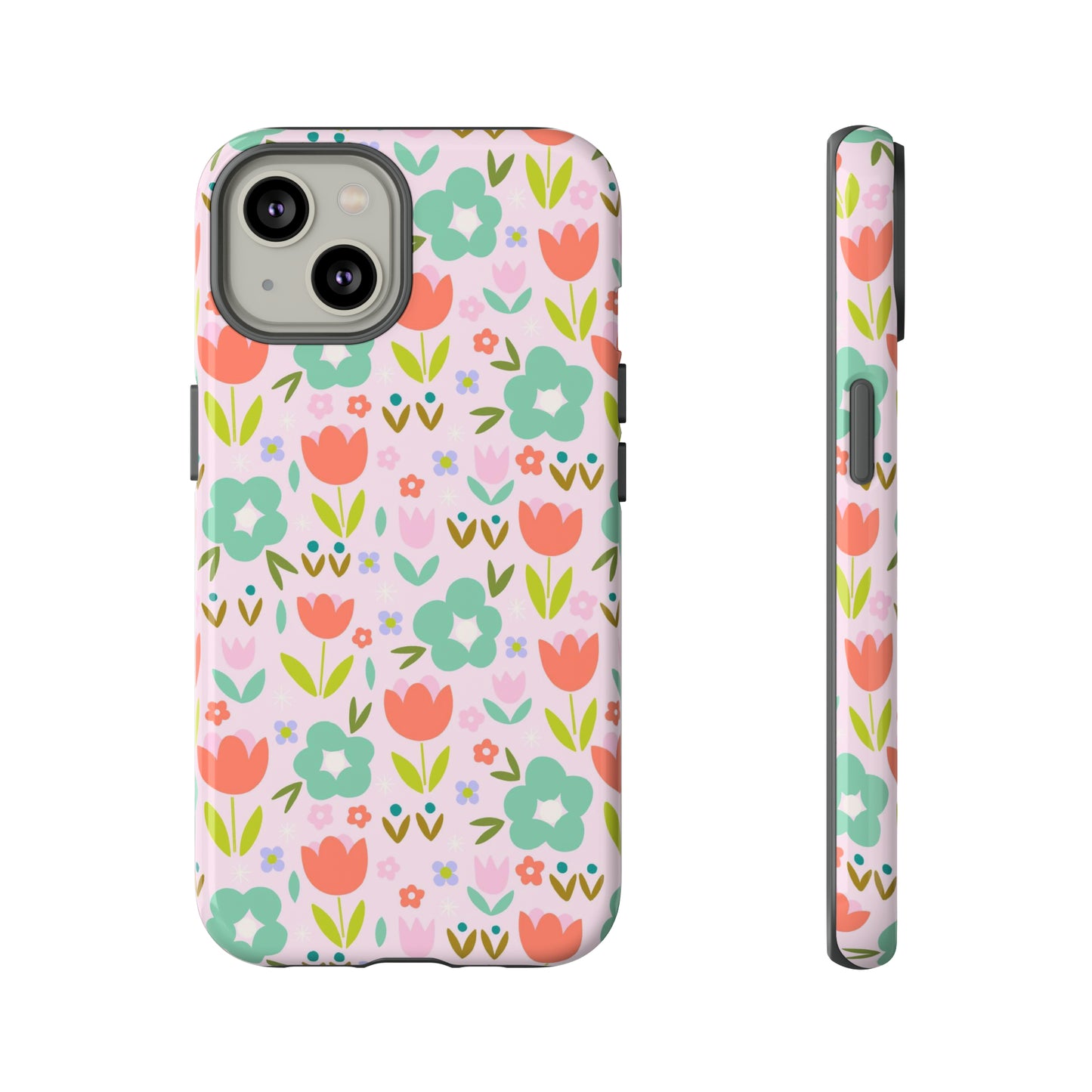 Mod Pink Flowers - iPhone Case