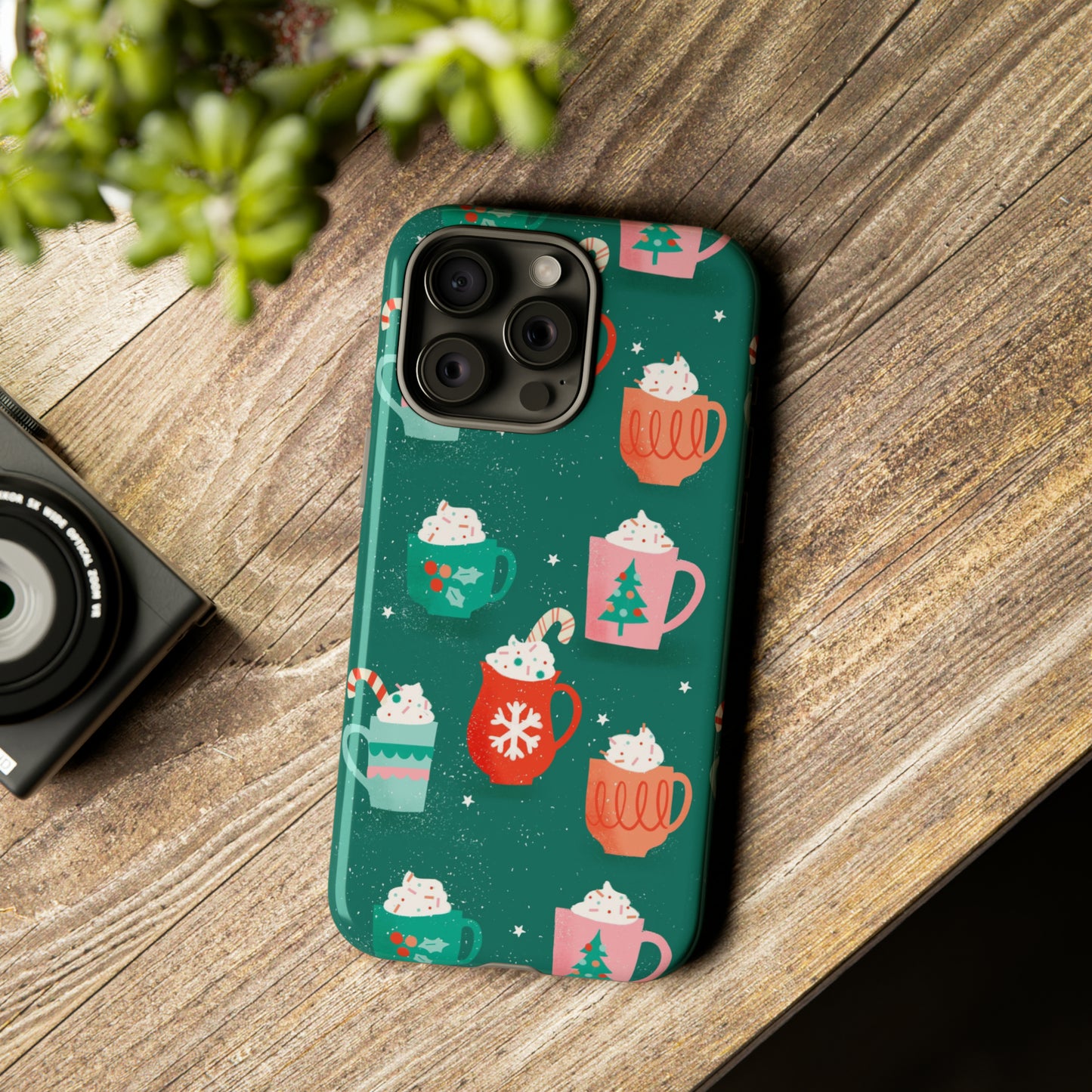 Christmas Coffee Cups - iPhone Case