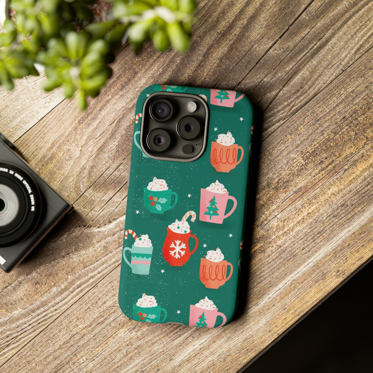 Christmas Coffee Cups - iPhone Case