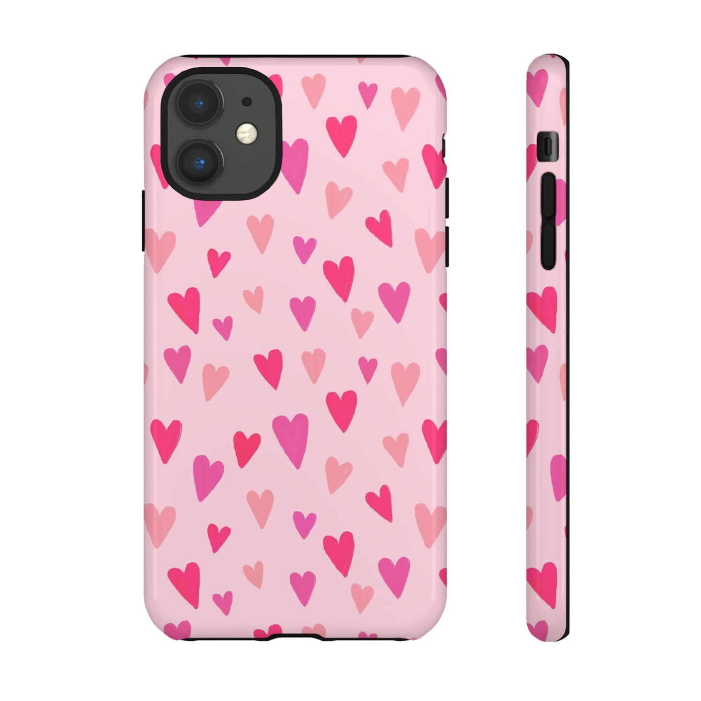 Pink Hearts Valentine iPhone Case