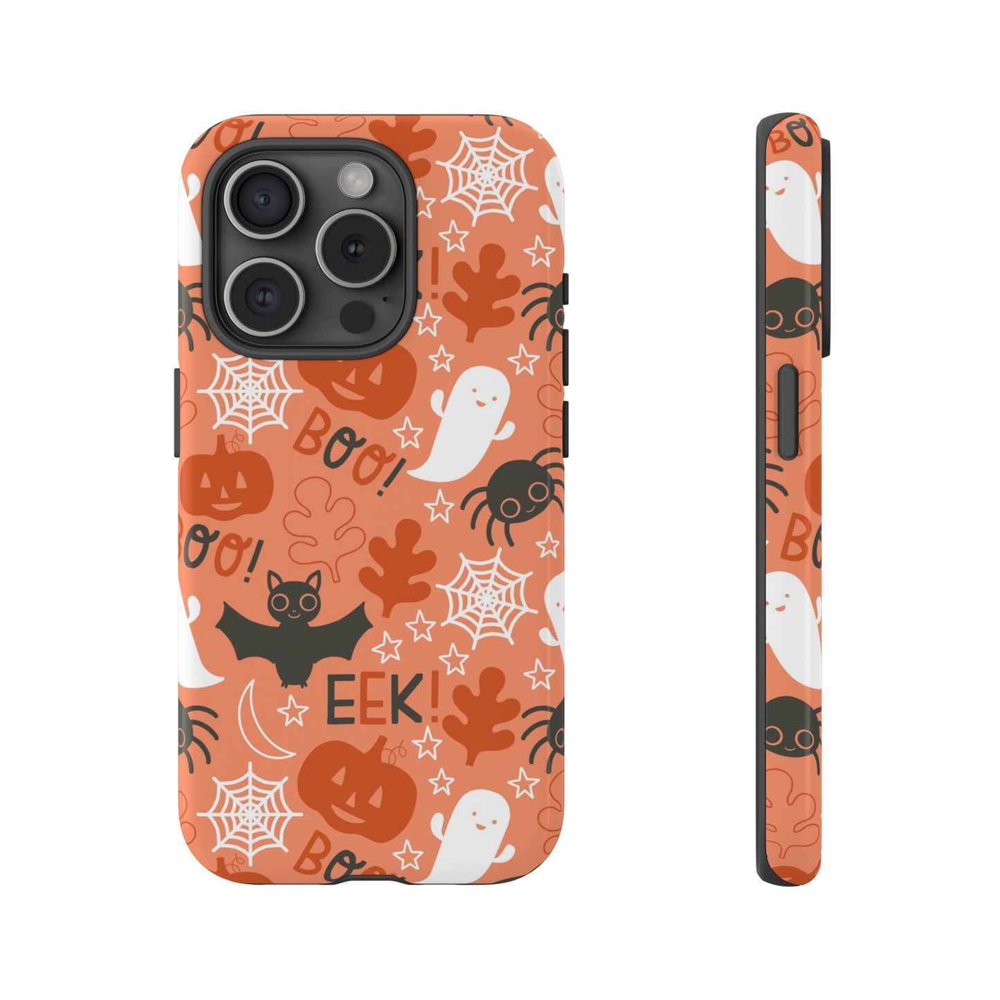 Halloween Doodles - Orange - iPhone Case