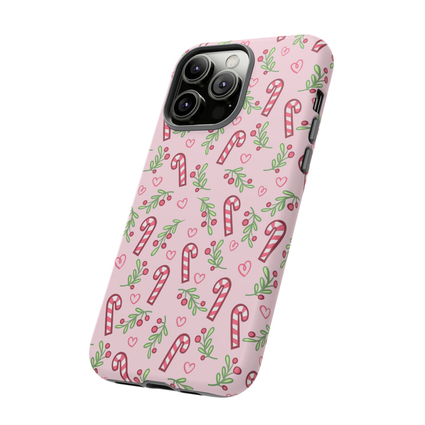 Pink Candycane Christmas - iPhone Case