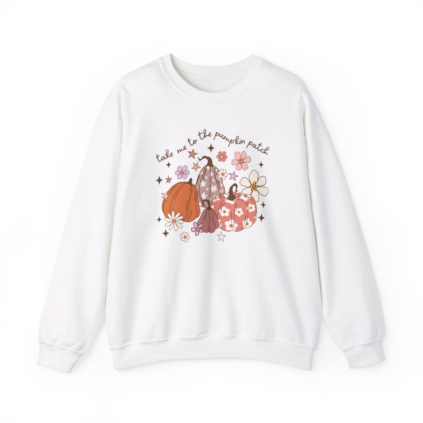 Take Me To The Pumpkin Patch - Autumn Pumpkin Sweatshirt - Unisex Heavy Blend™ Crewneck Sweatshirt