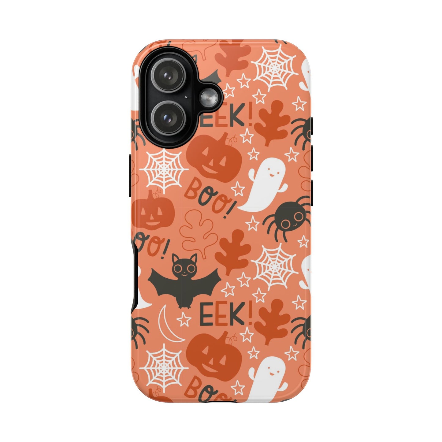 Halloween Doodles - Orange - iPhone Case