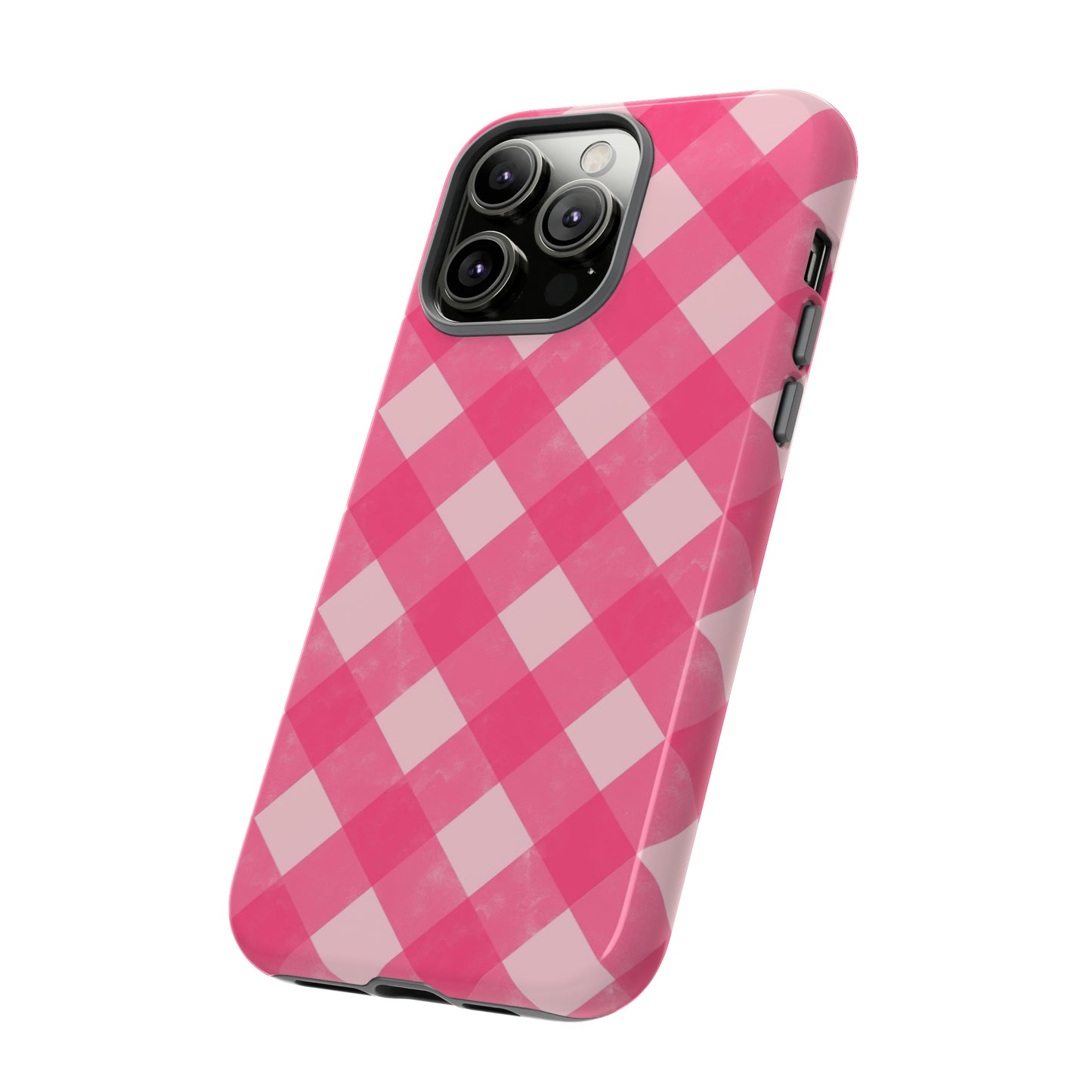 Pink Gingham iPhone Case