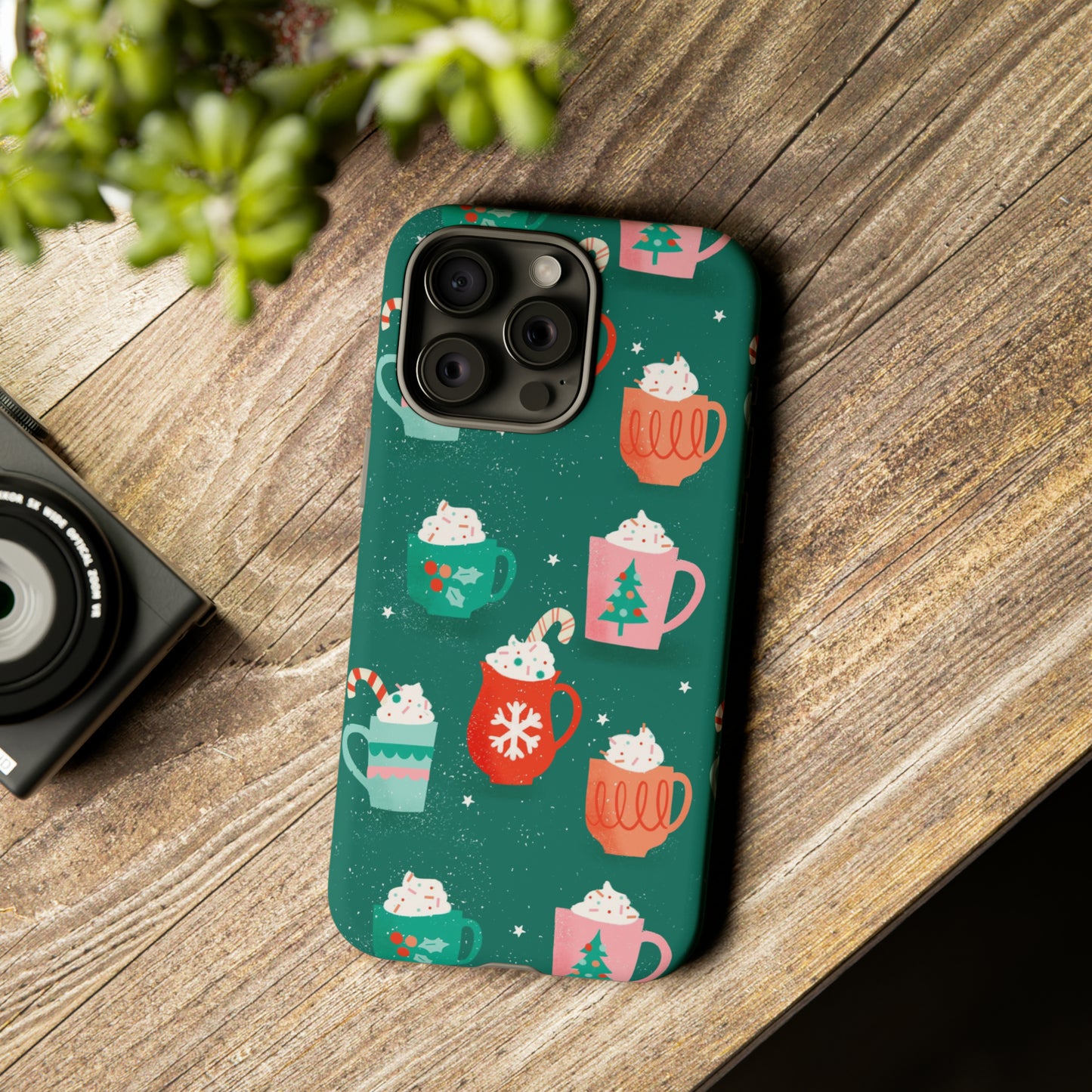 Christmas Coffee Cups - iPhone Case