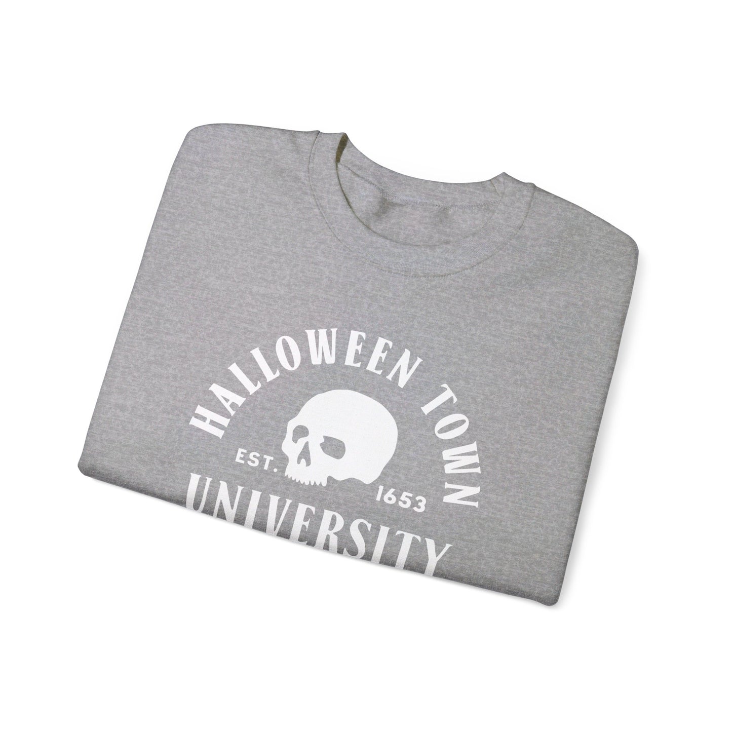 Halloween Town University - Halloween Sporty Sweatshirt - Unisex Heavy Blend™ Crewneck Sweatshirt