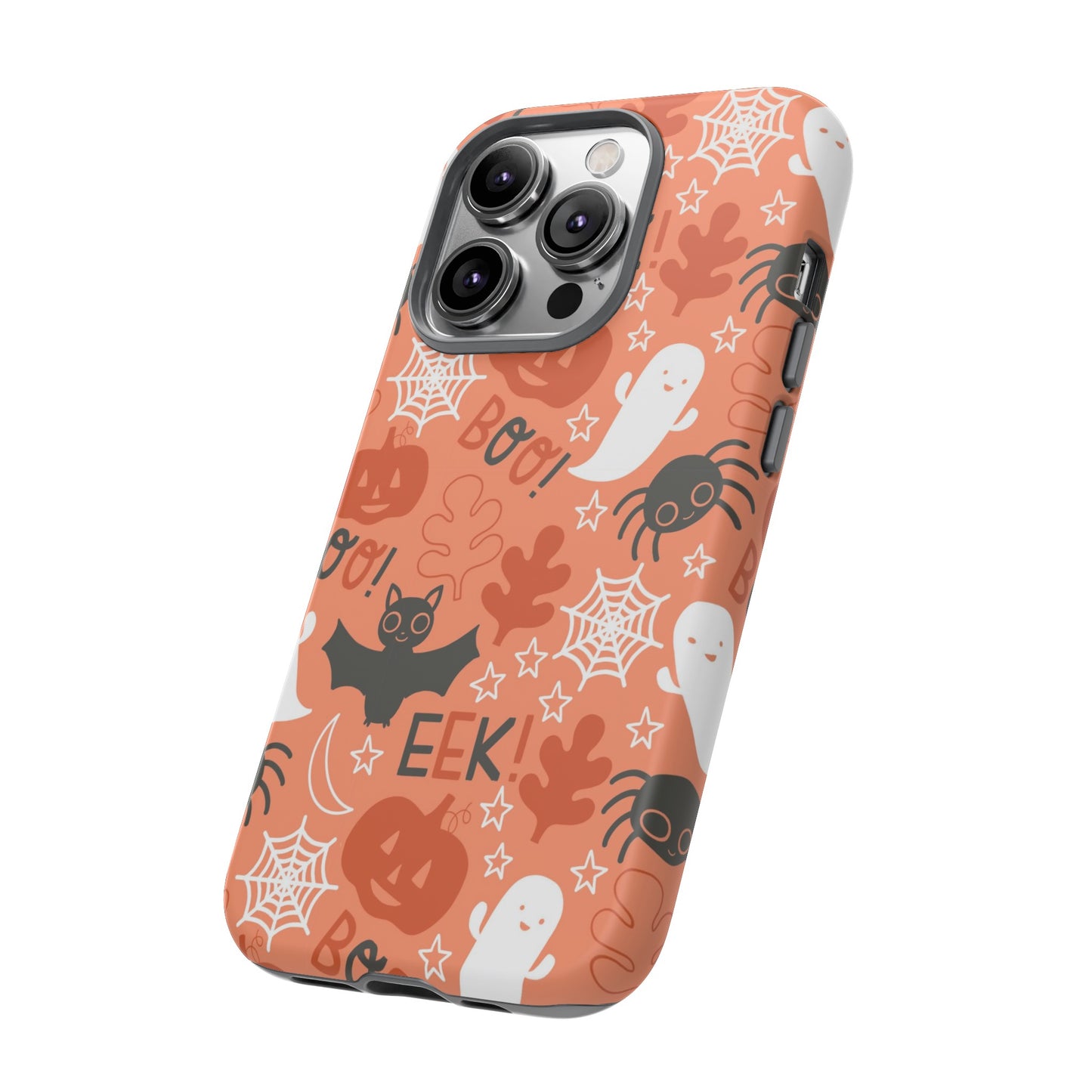 Halloween Doodles - Orange - iPhone Case