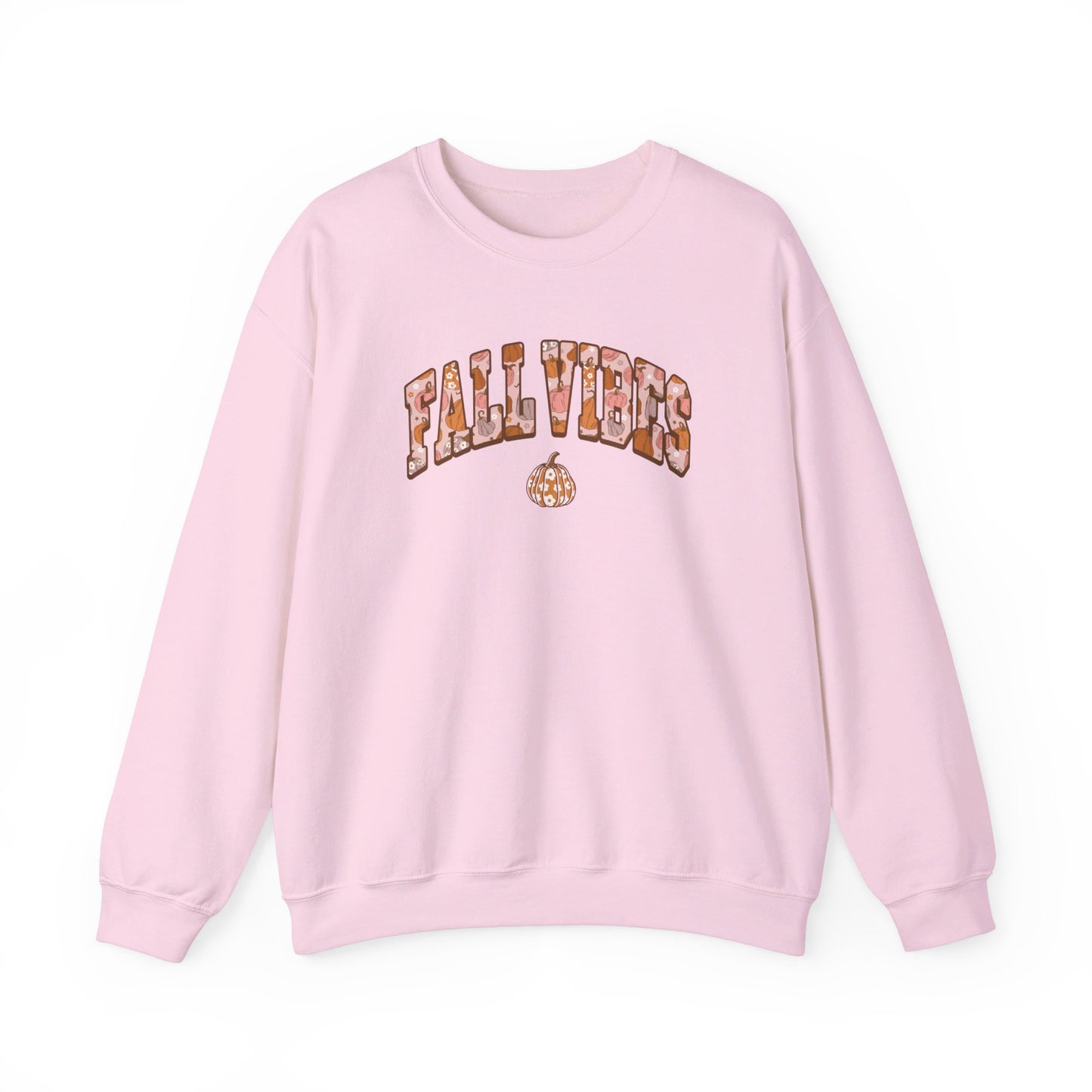 Fall Vibes - Sporty Pumpkin Autumn Sweatshirt - Unisex Heavy Blend™ Crewneck Sweatshirt