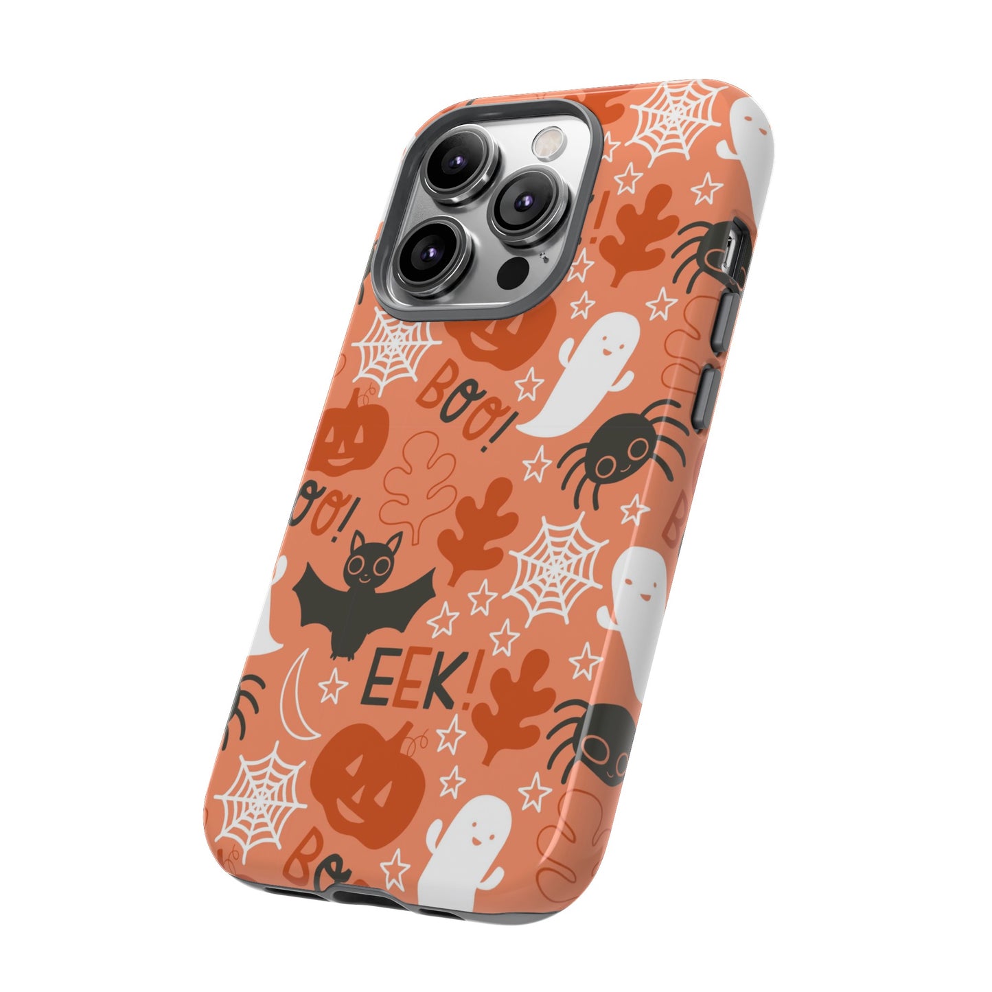 Halloween Doodles - Orange - iPhone Case