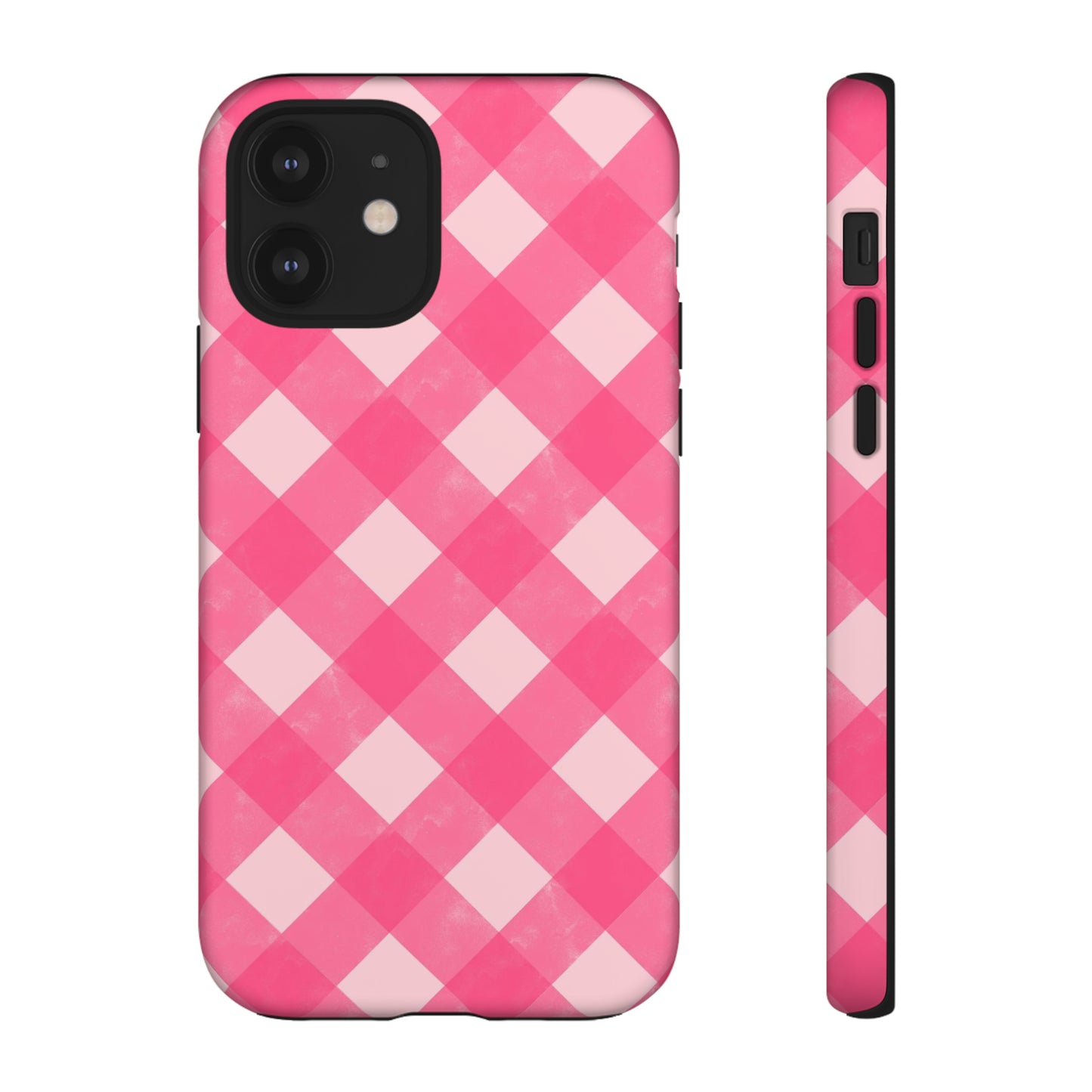 Pink Gingham iPhone Case