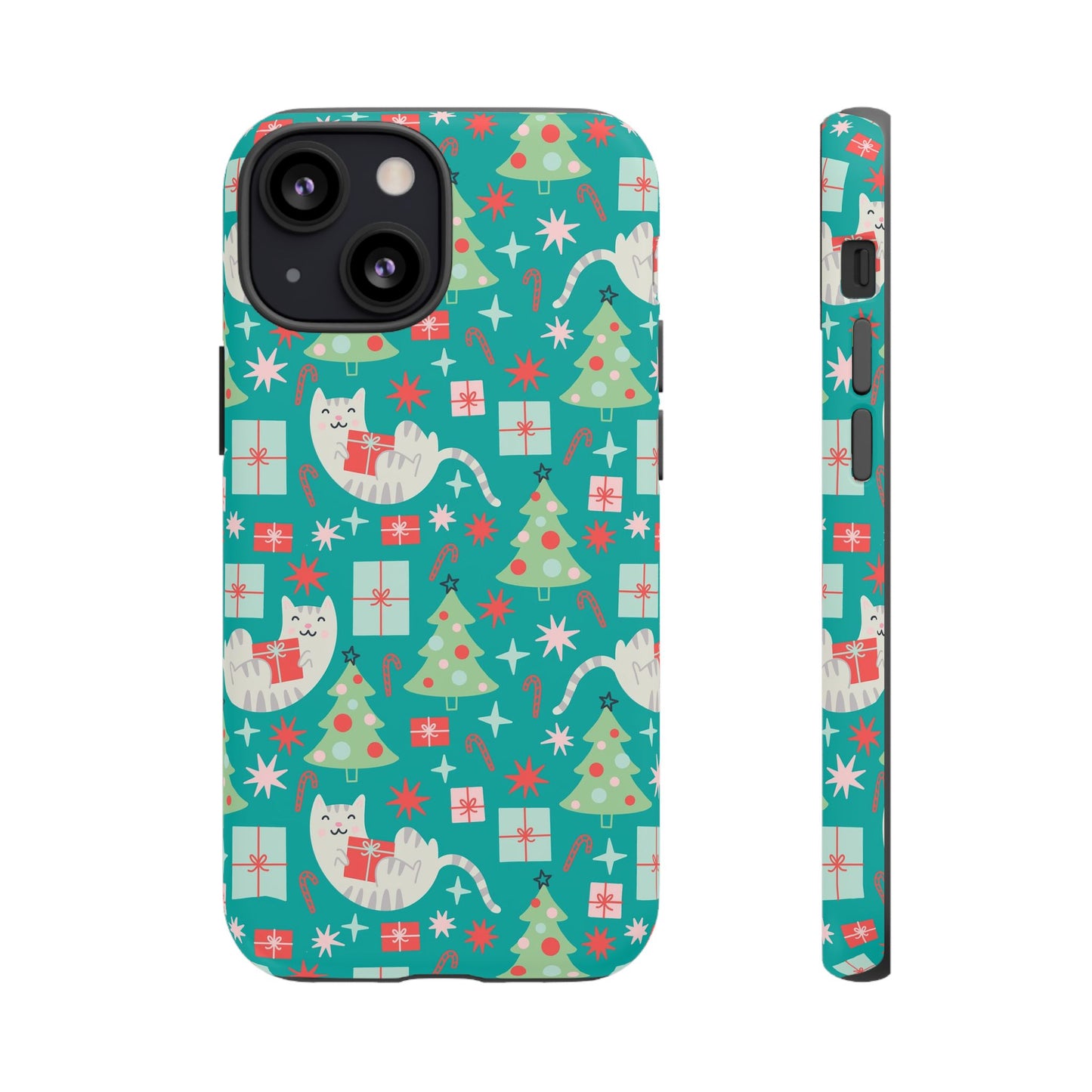 Cats With Christmas Gifts - iPhone Case