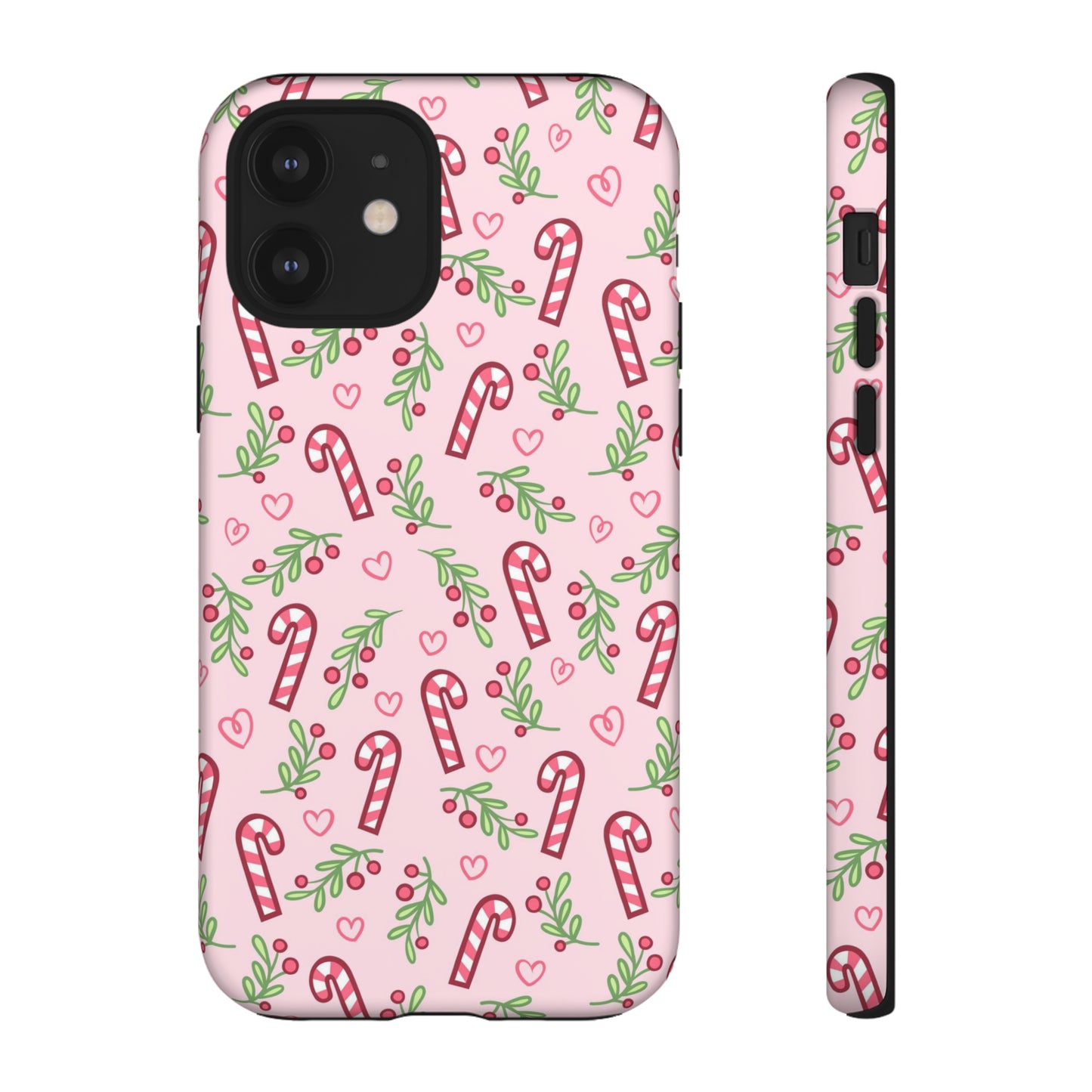 Pink Candycane Christmas - iPhone Case