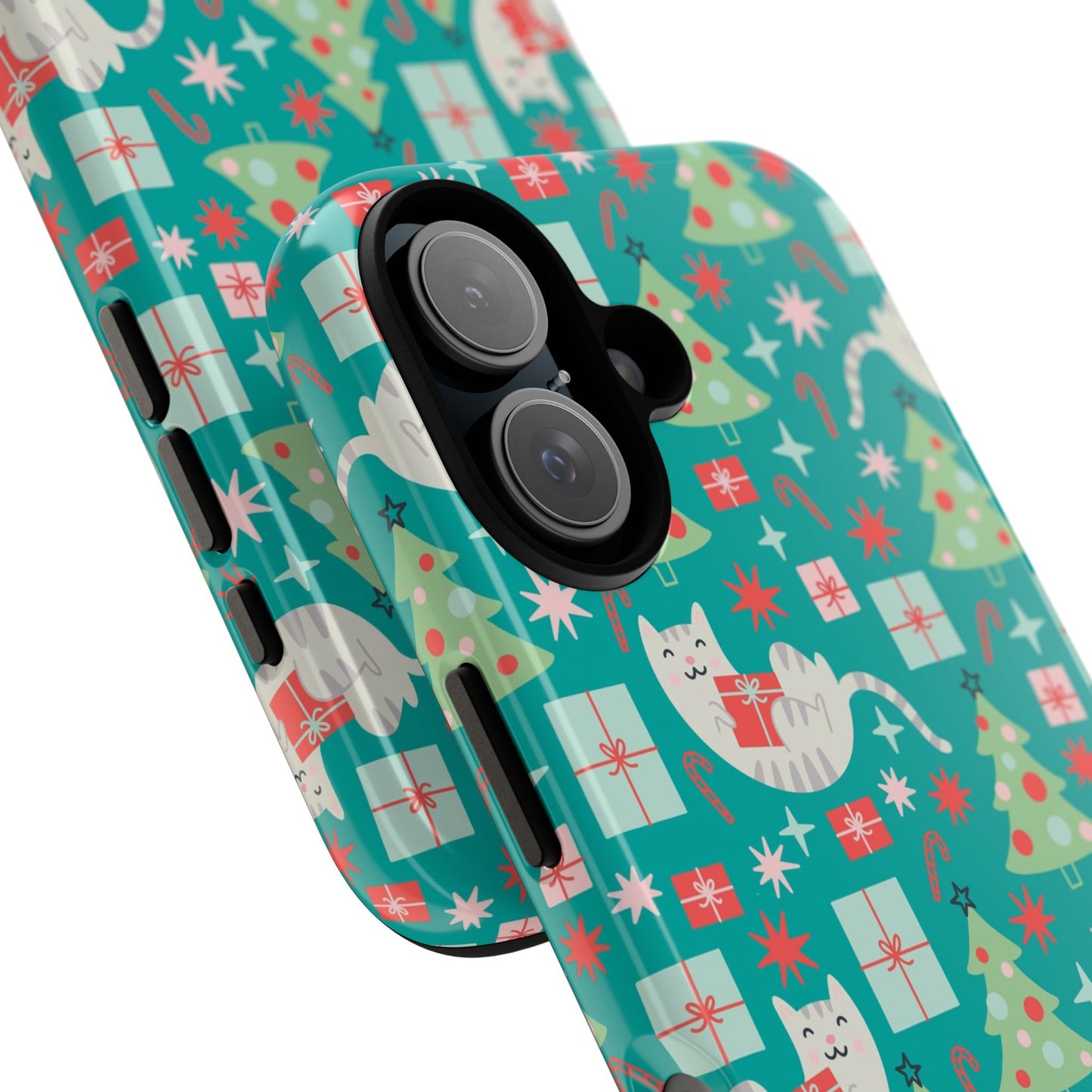 Cats With Christmas Gifts - iPhone Case