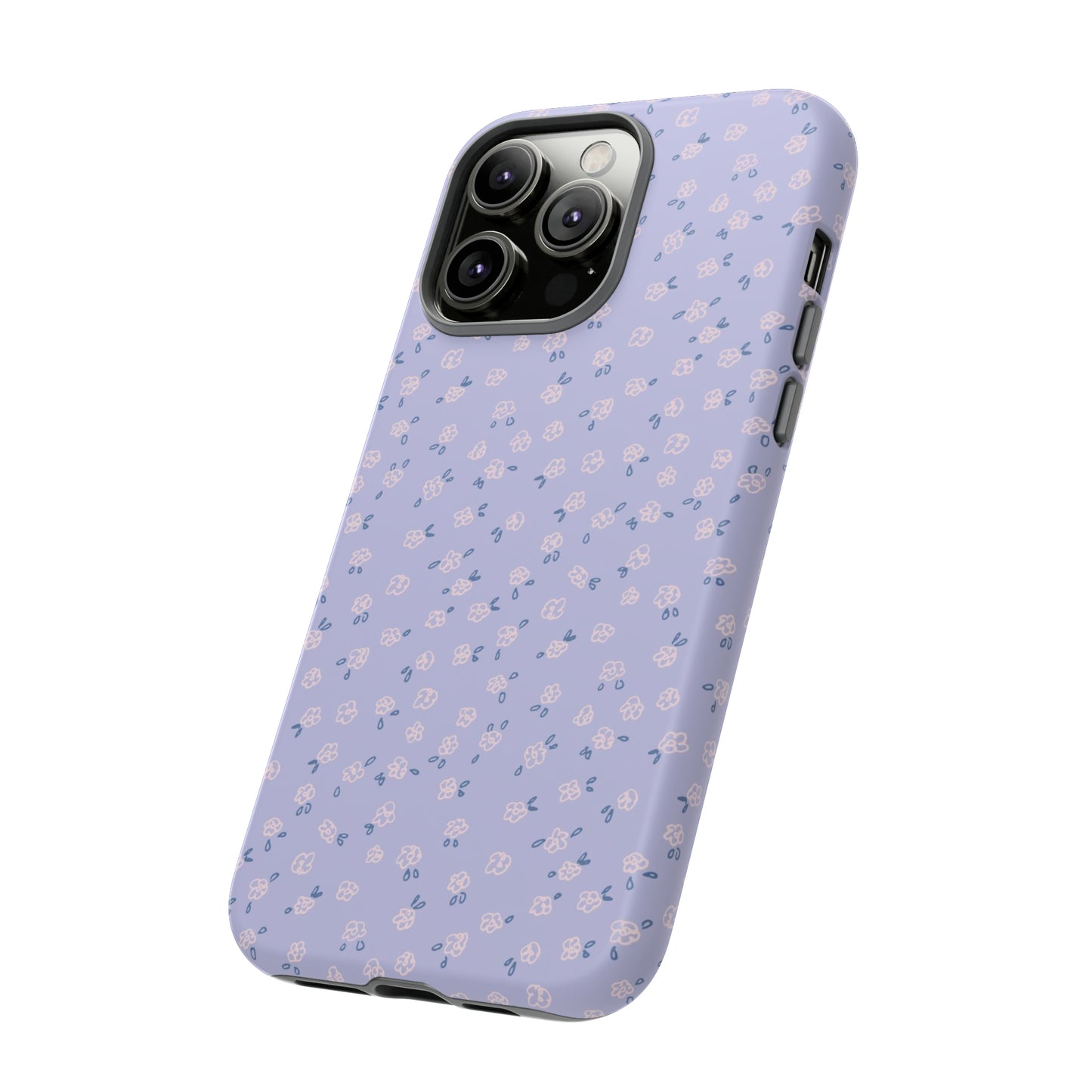 Lavender Flower Scribbles - iPhone Case