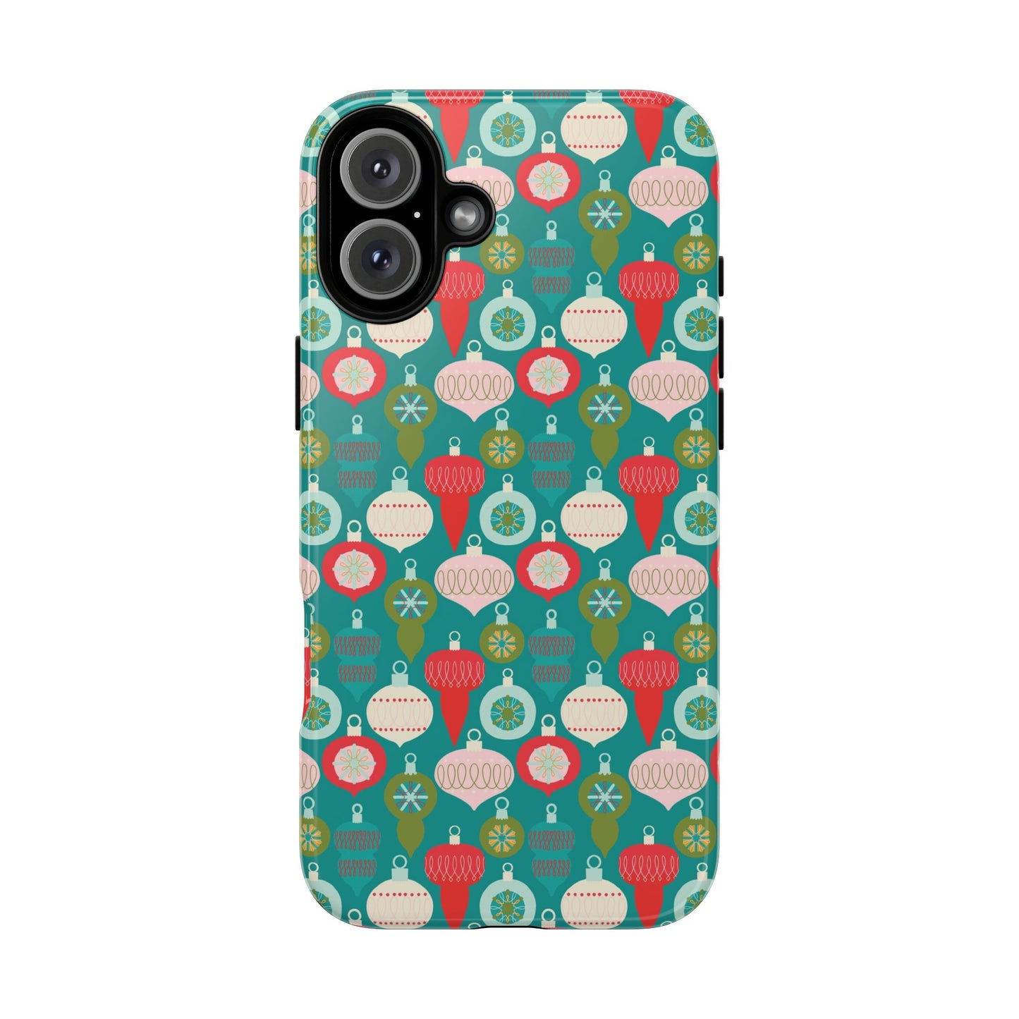 Christmas Ornaments - Green - iPhone Case