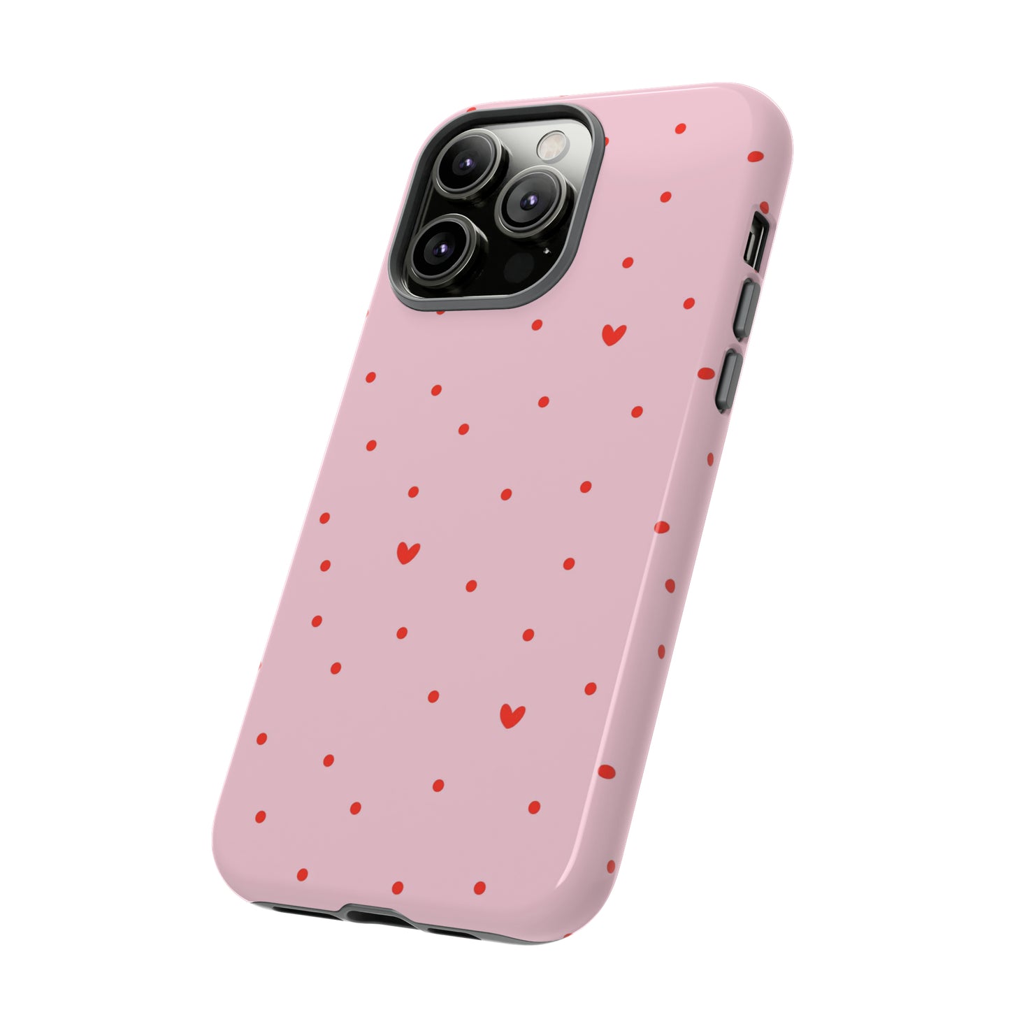 Tiny Hearts on Pink - iPhone Case