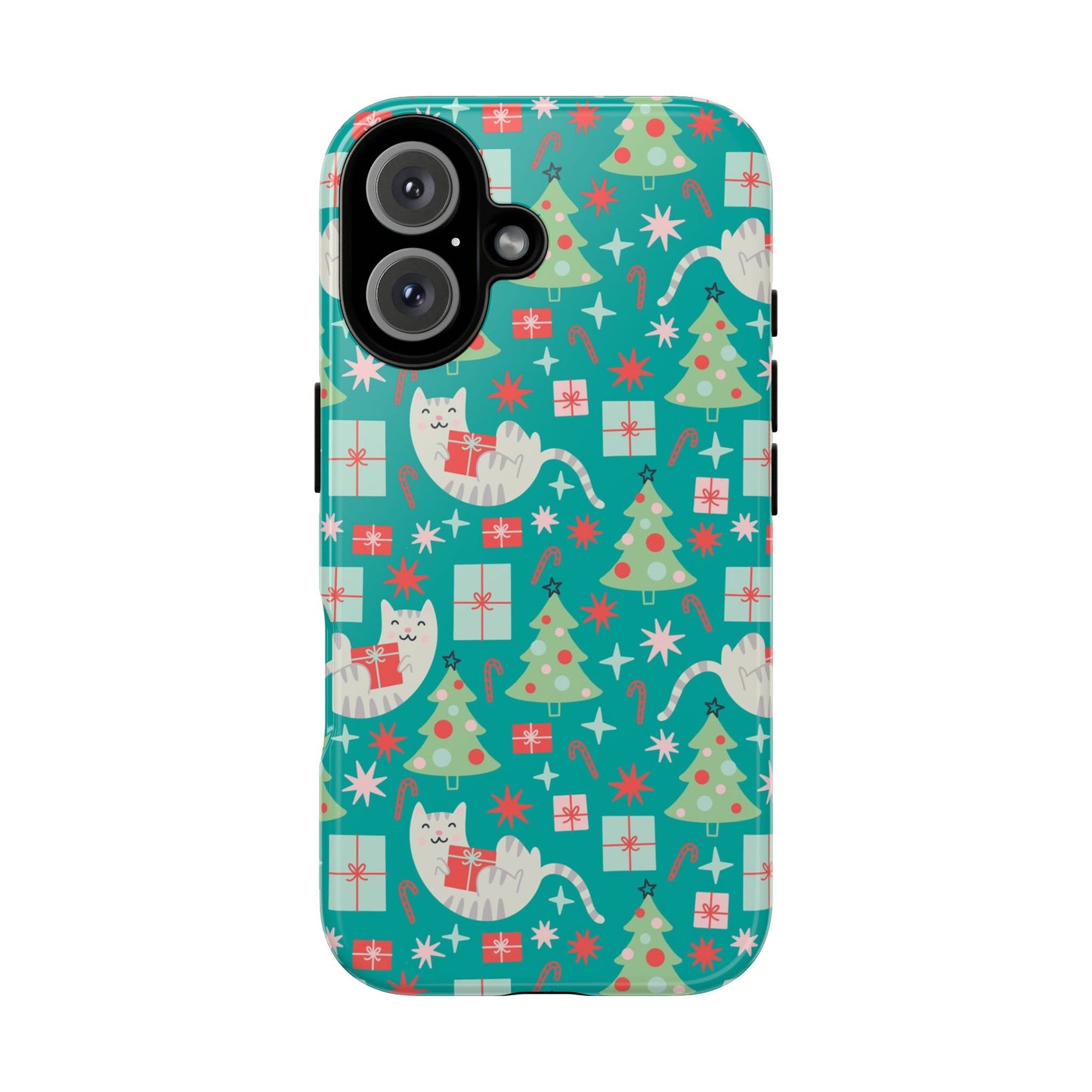 Cats With Christmas Gifts - iPhone Case