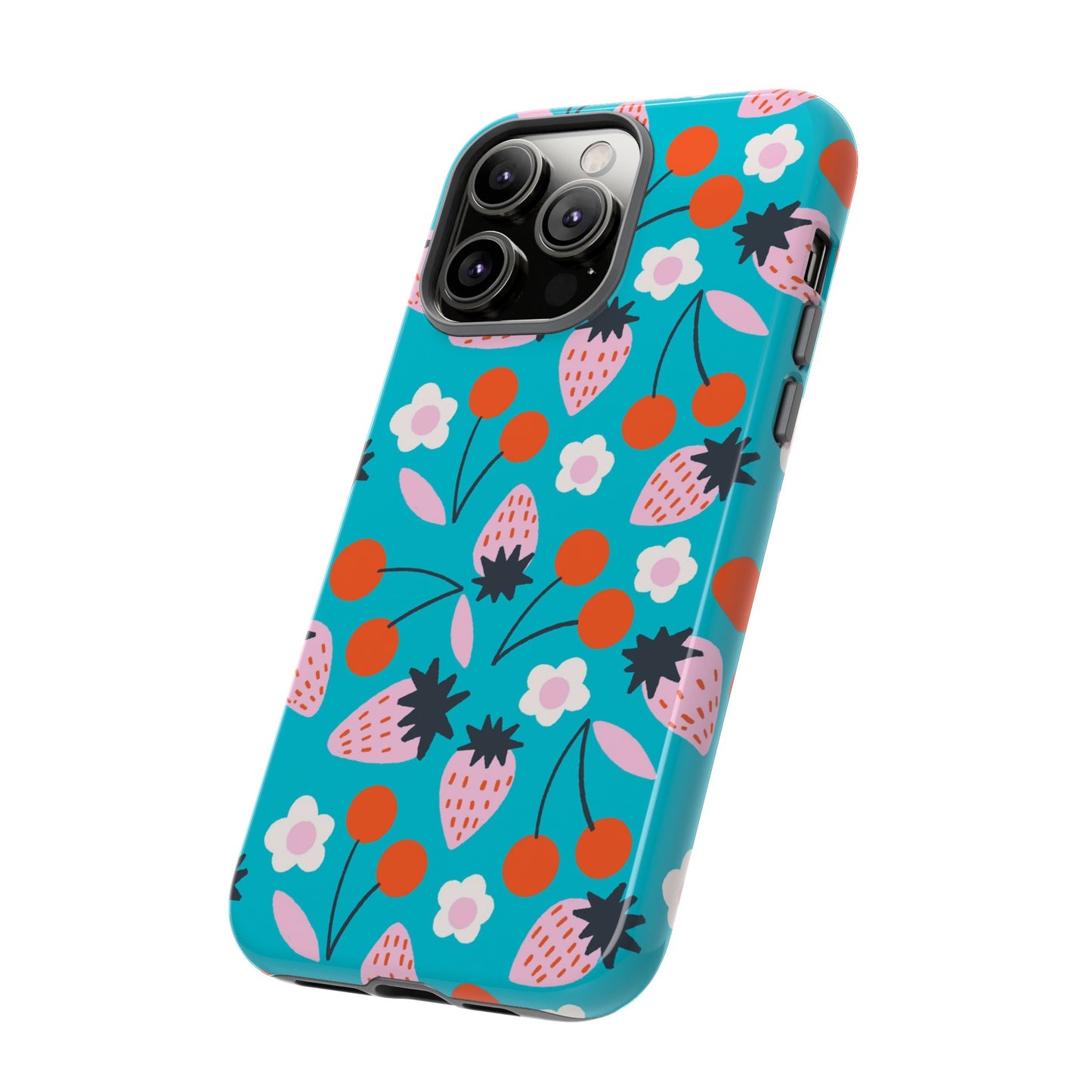 Summer Berries Blue - iPhone Case