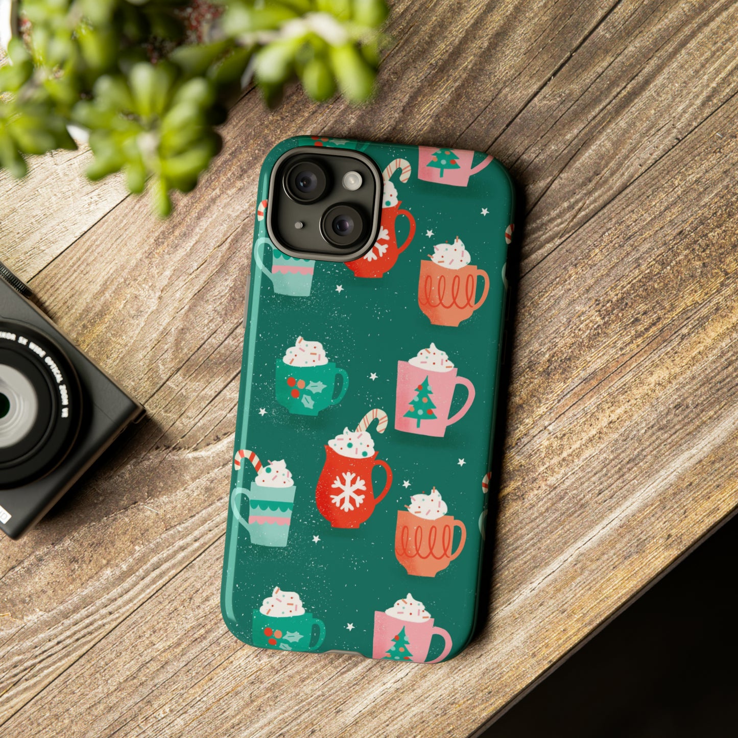 Christmas Coffee Cups - iPhone Case