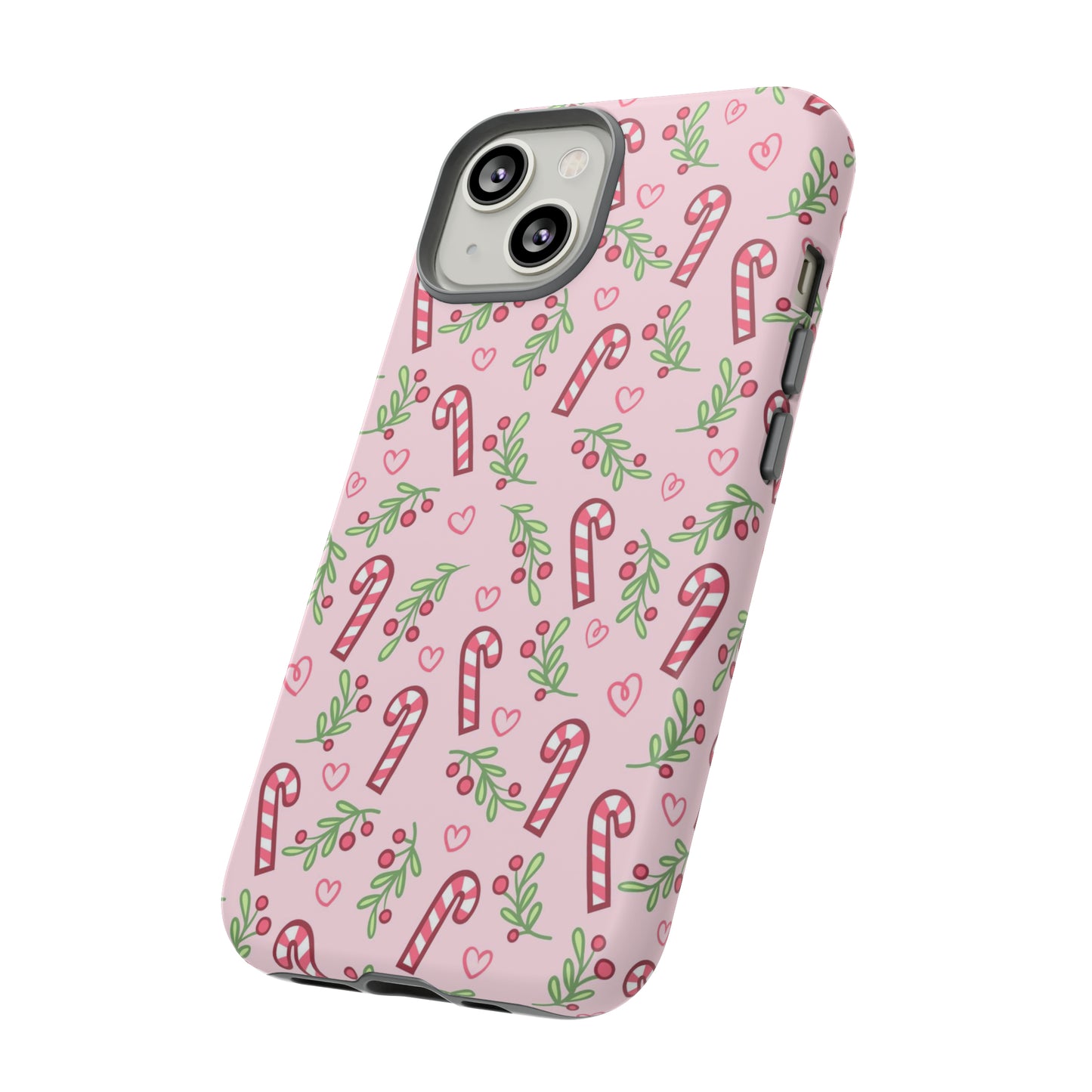 Pink Candycane Christmas - iPhone Case