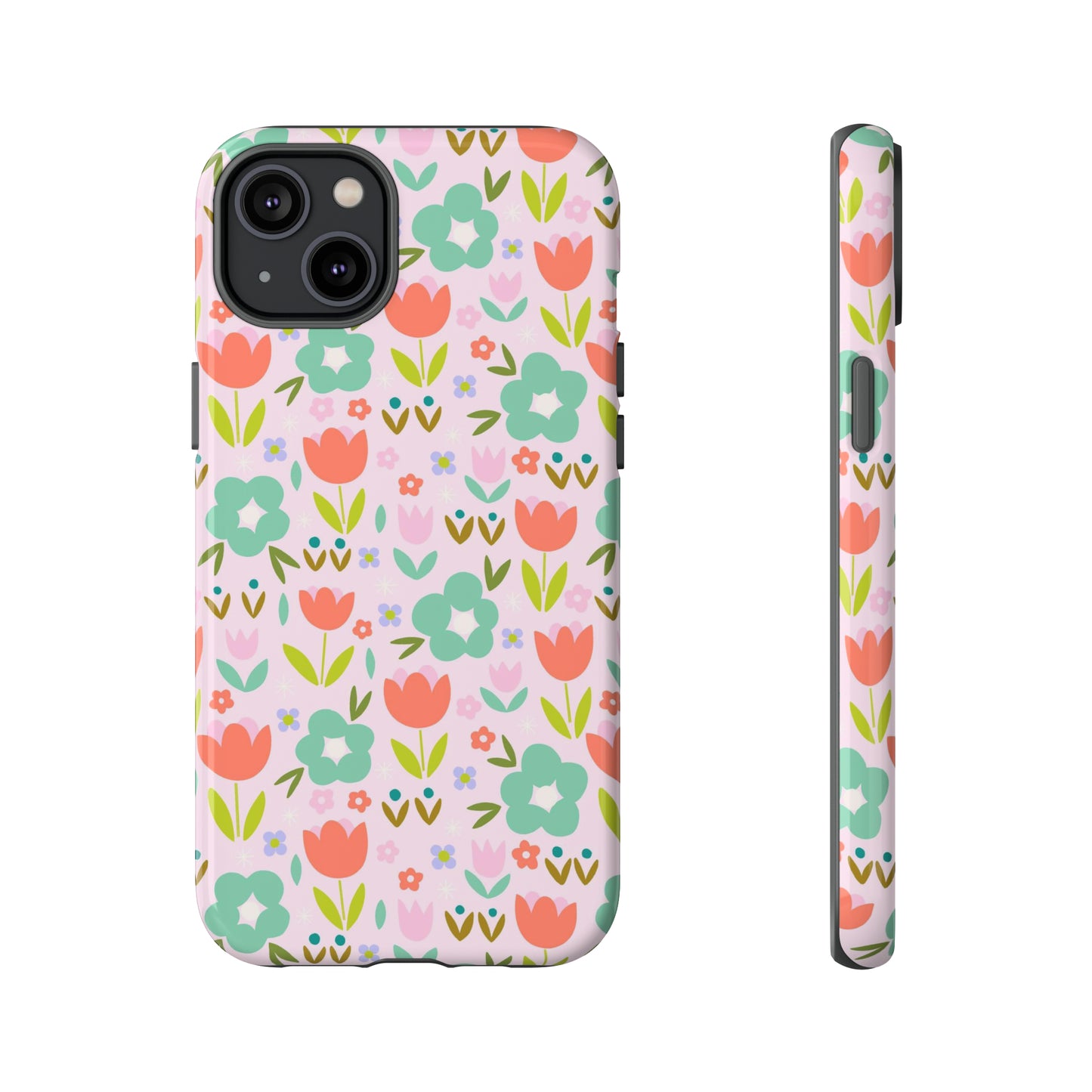 Mod Pink Flowers - iPhone Case