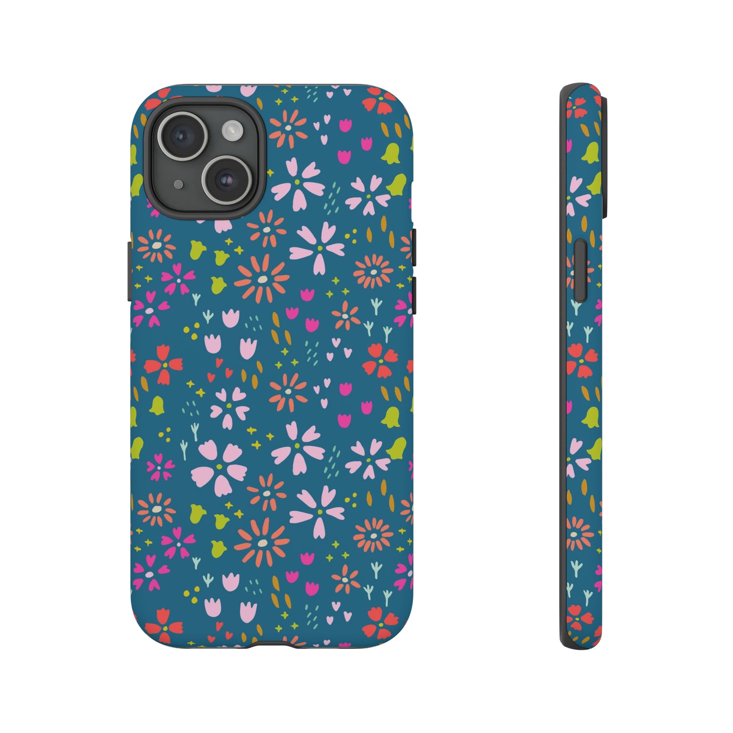 Blue Spring Florals - iPhone Case