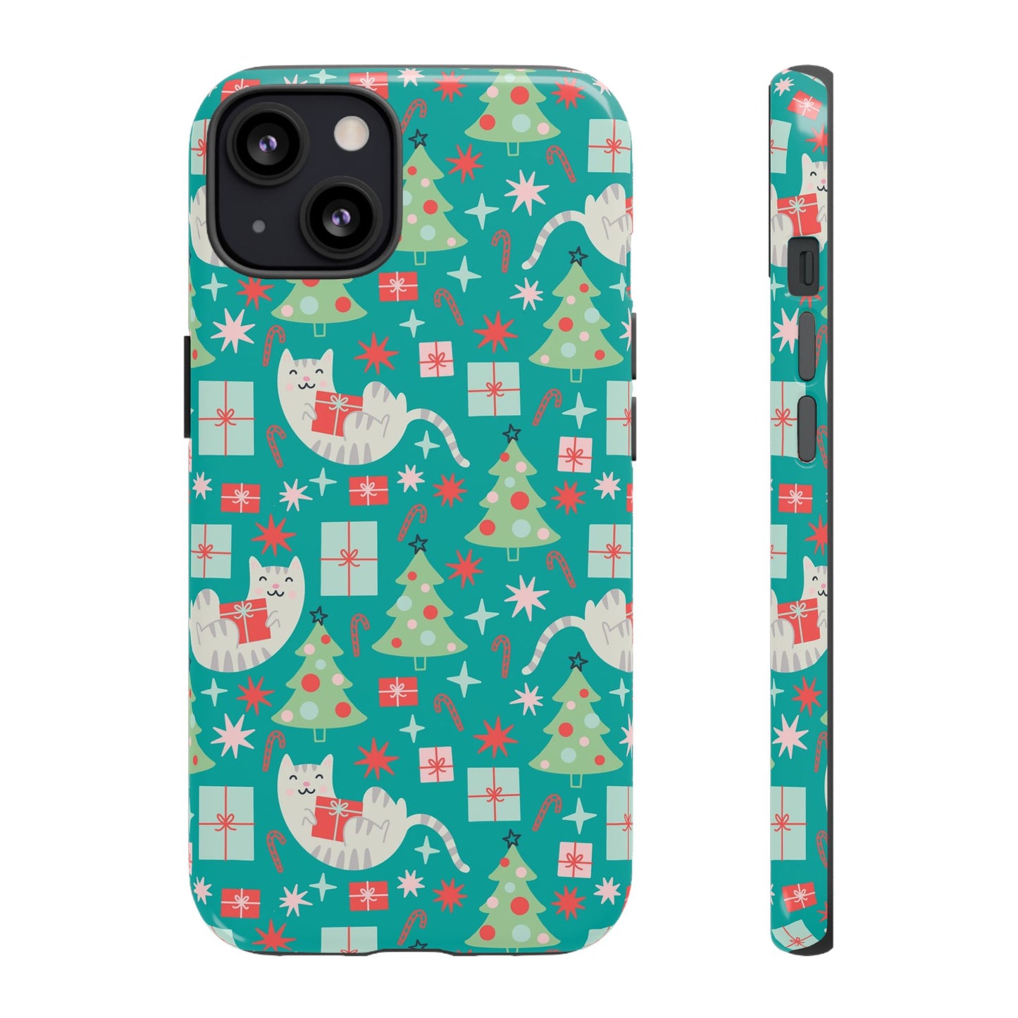 Cats With Christmas Gifts - iPhone Case