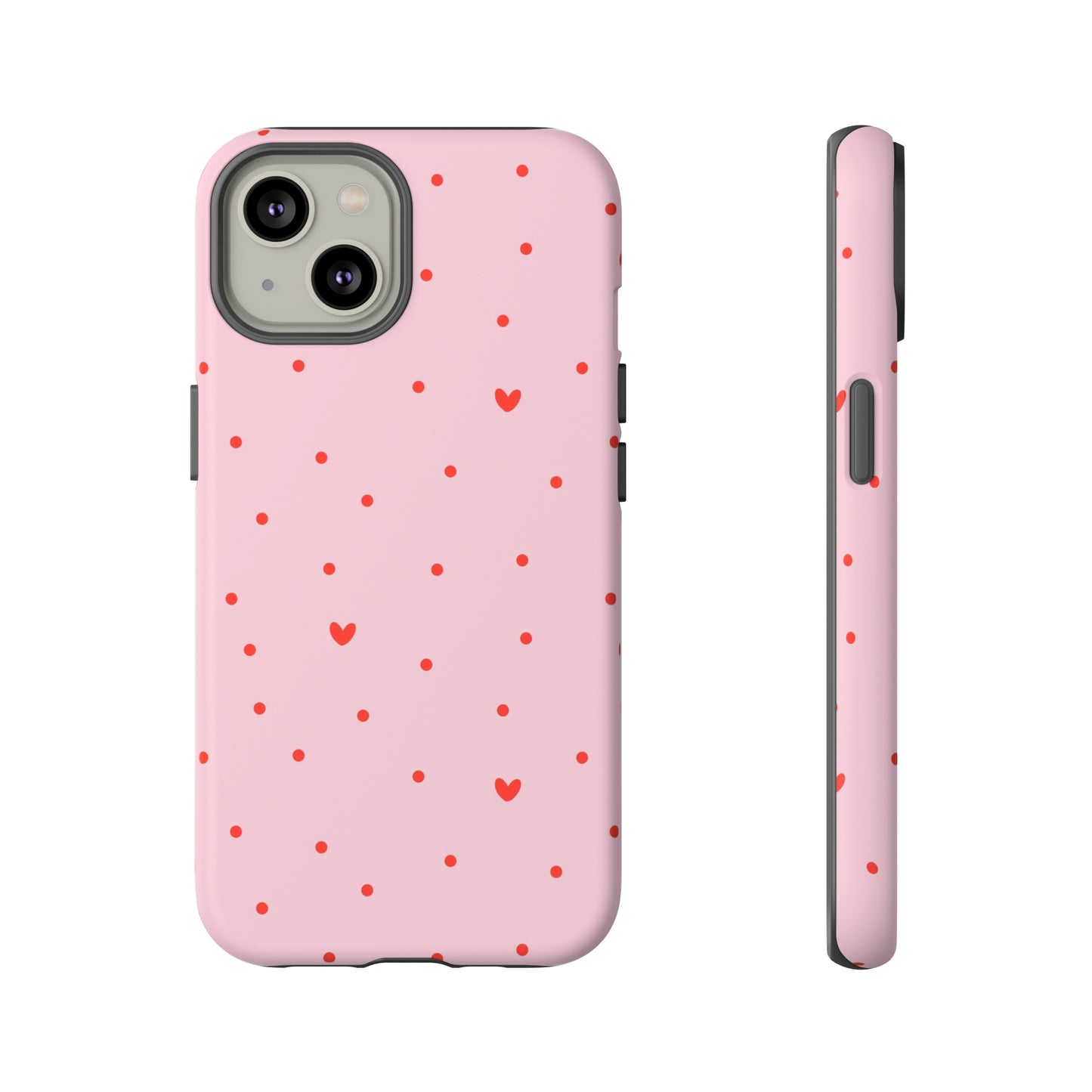 Tiny Hearts on Pink - iPhone Case