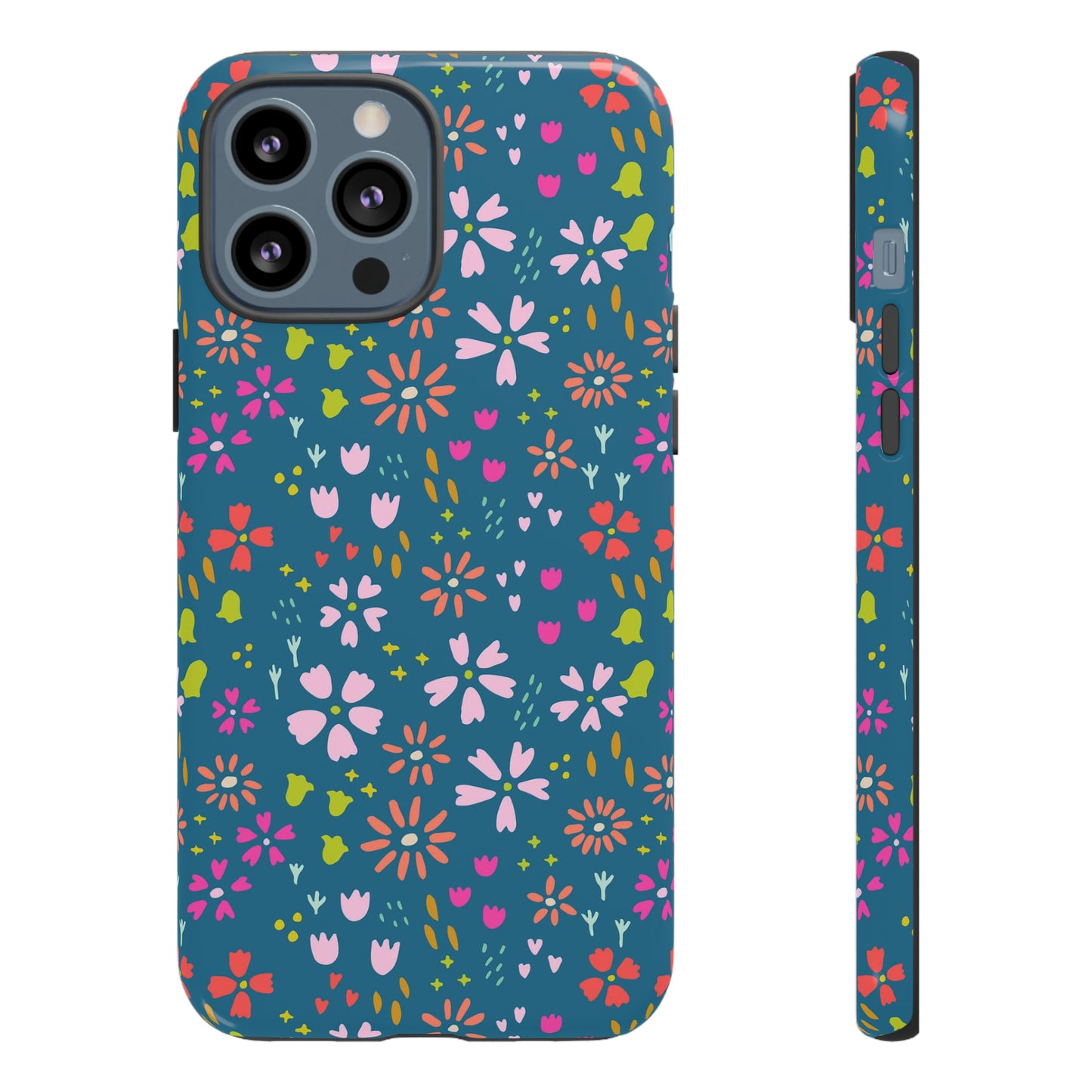 Blue Spring Florals - iPhone Case