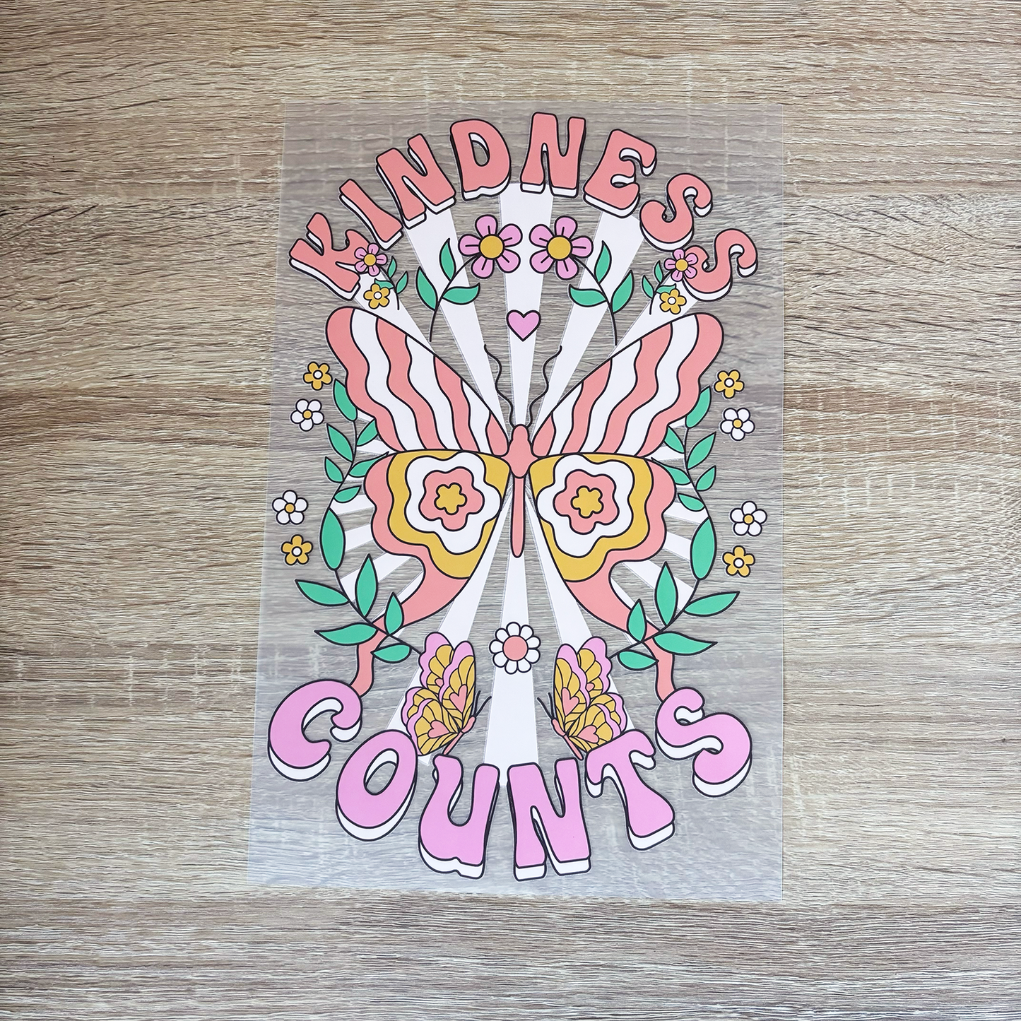 KINDNESS COUNTS BUTTERLY - DTF HEAT TRANSFER