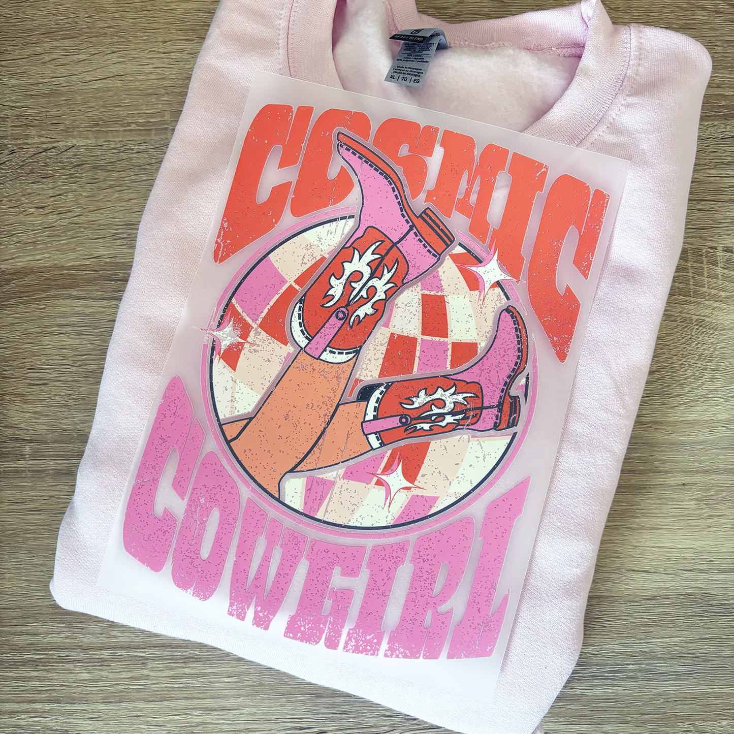 COSMIC COWGIRL (WESTERN) - DTF HEAT TRANSFER