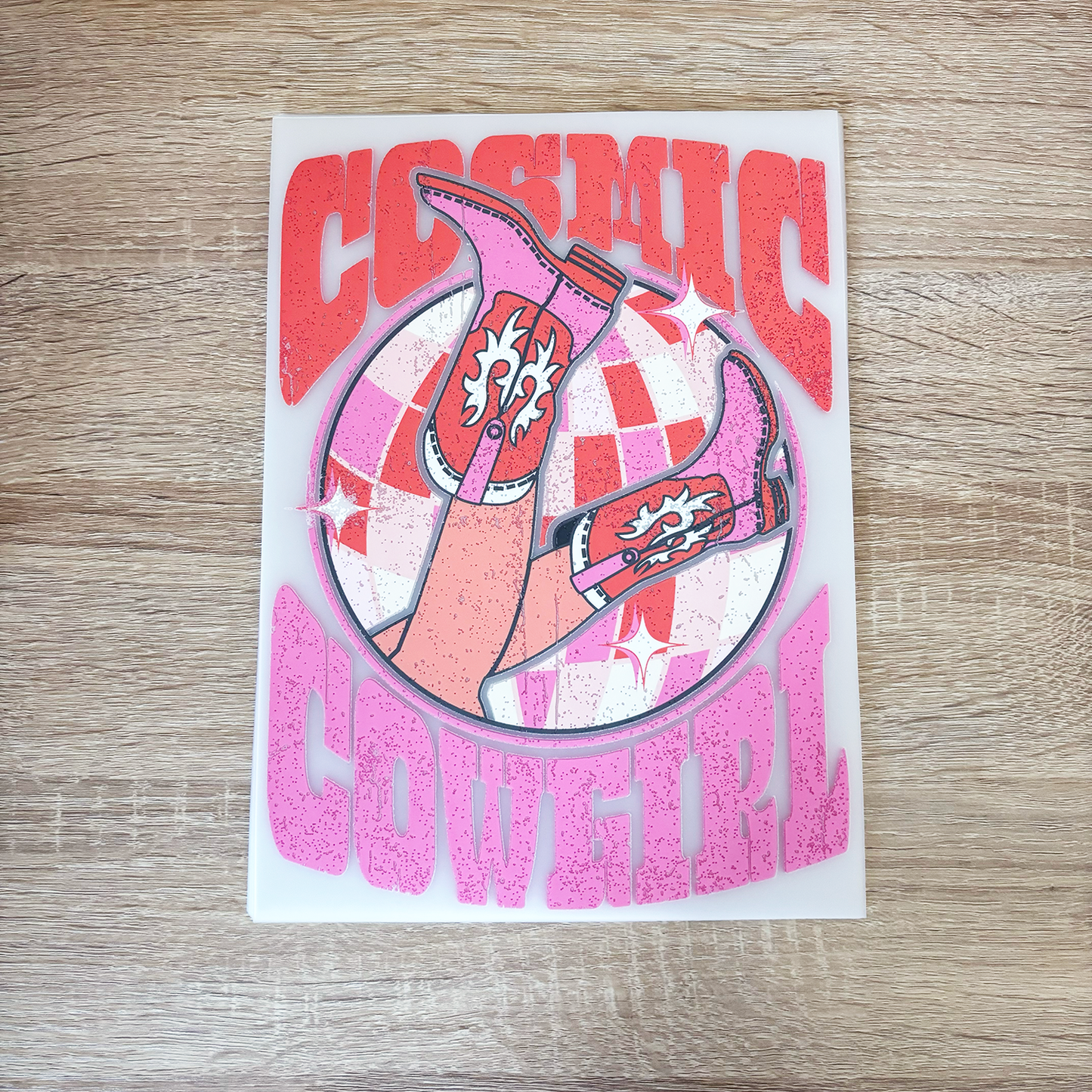 COSMIC COWGIRL (WESTERN) - DTF HEAT TRANSFER