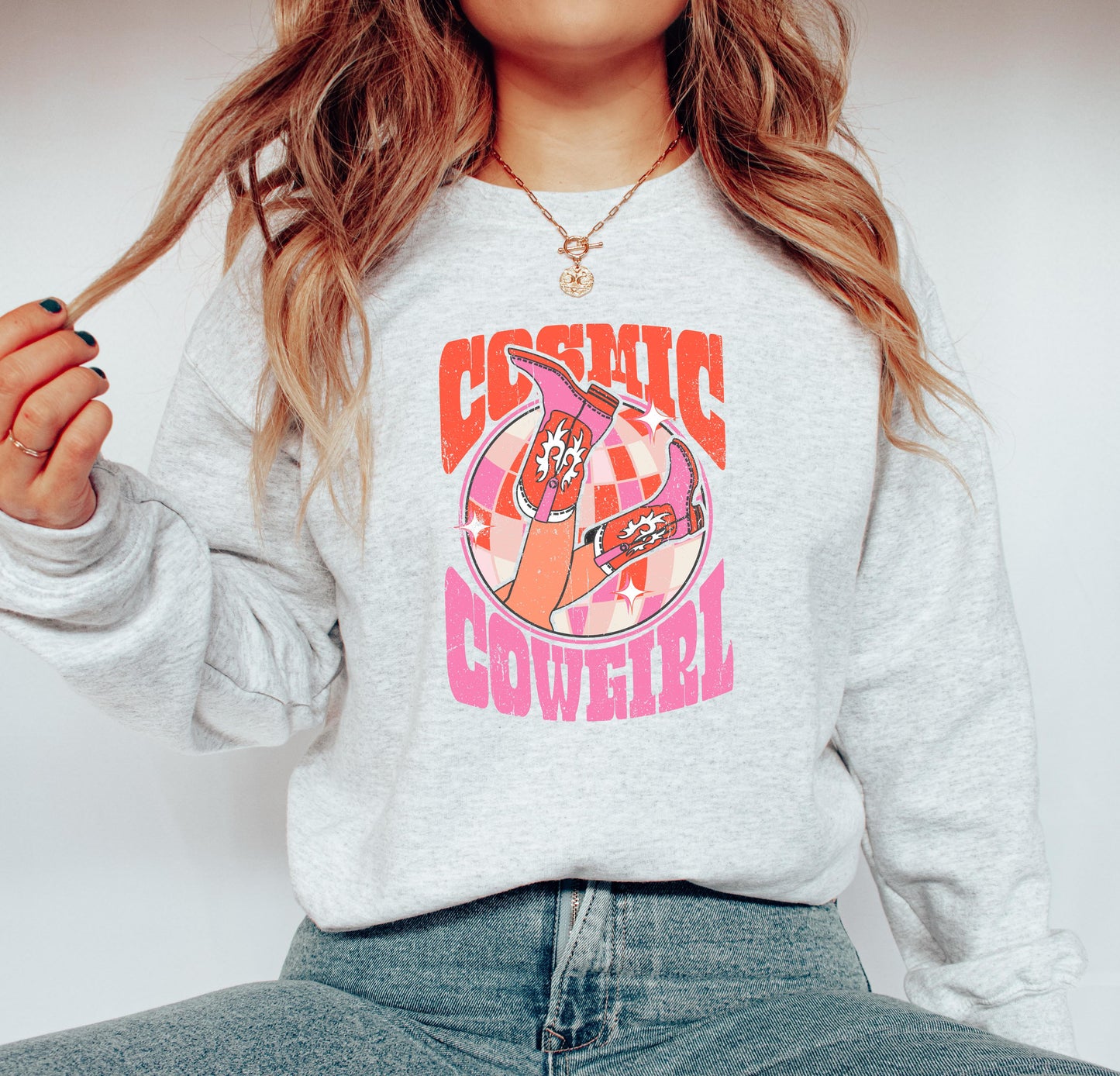 COSMIC COWGIRL (WESTERN) - DTF HEAT TRANSFER